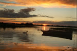 Setting sun at Lake O Flynn, Castlerea.